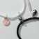 Bracelets "Demetrons" on a magnet, yin-yang circles with a bell, color, 8 cm
