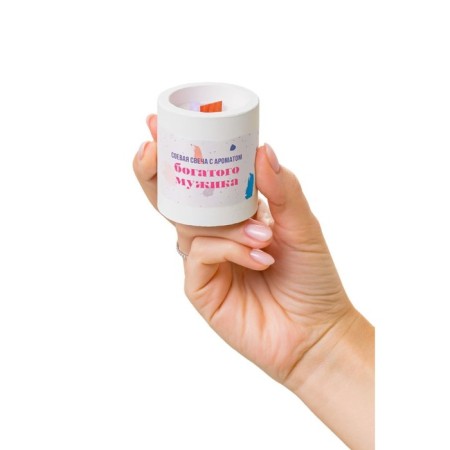 Aromatic candle Pecado BDSM "Rich Man", soy wax, gr. 50-2