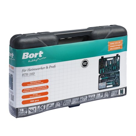 Набор ручного инструмента Bort BTK-160, сталь CrV, 160 предметов в чемодане-3