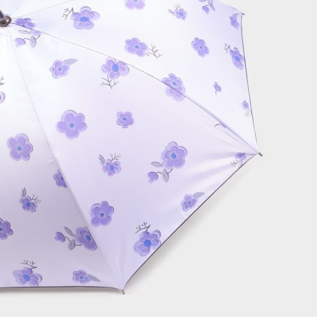 Umbrella - a semiautomatic “flowers” ​​cane, Eponge, 8 spokes, r = 51 cm, color mix-9