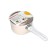 Bucket with a lid, pearl color, d = 16