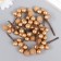 Decor "Bangs with balls" gold 4.5 cm