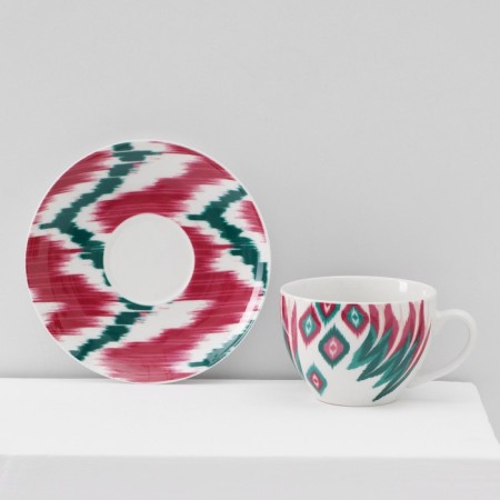 Service Porcelain Tea Daulaan Askım, 12 objects: 6 cups 250 ml, 6 saucer d = 15 cm ㅤ-3
