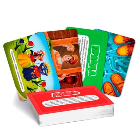 Board game "True, Clean. Russia "60 cards-1