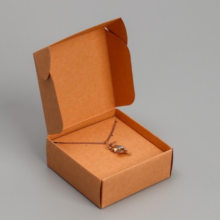 Gift Box for Jewelry Crafts, Packaging, "With Love", 7.5 x 7.5 x 3 cm-3