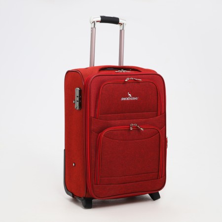 Small suitcase 20 "on lightning, code castle, with extension, red color-1