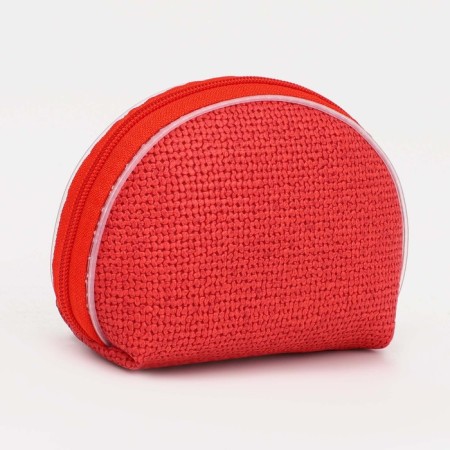 Women's wallet with lightning, red color-1