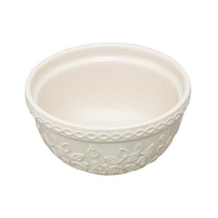 A set of 4 pyal cream/beige flowers with a relief pattern of the Taiga berries,-8