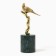 Figurine "bird" marble brass 22 x 9 x 30 cm