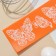 AISING Rug Dolyan "Butterflies", silicone, 19 × 6 cm, orange color