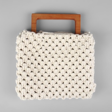 Handles for the bag wooden, 15 × 8 cm, 2 pcs, the color is light brown-3