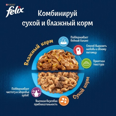 Wet feed Felix nature of taste for cats, salmon, 75 g-3