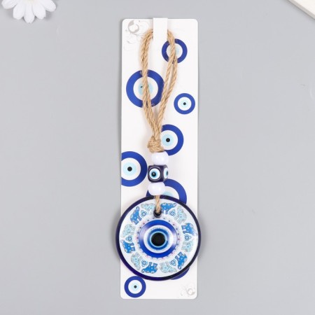 Suspension from the evil eye "Elephants on the Circle" 8x2x13 cm-3