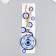 Suspension from the evil eye "Elephants on the Circle" 8x2x13 cm