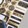 Stickers for gifts "Black Gold" 21x29.7 cm