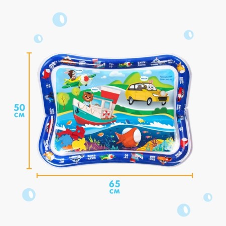Aquacrice inflatable developing water rug "Transport", 65x50 cm., Baby me-1