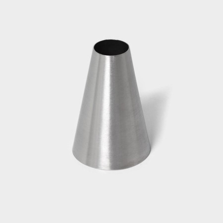 Confectionery nozzle "Pipe", D = 3.4 cm, output 1.5 cm, stainless steel