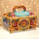 New Year. Gift box New Year's chest updated "precious" 25 x 15 x 15.5 cm.