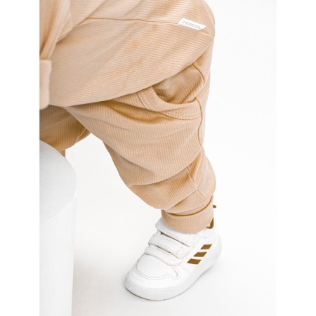 Blood wool and sliders children's fashion, height 80 cm, beige color-2