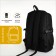 School backpack on lightning, 3 pockets, black color