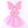 Carnival set "Butterfly", 5-7 years old, pink: skirt, wings