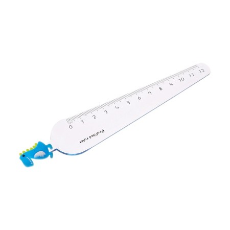 Plastic line 12 cm "dinosaurus", blue-1