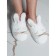 Women's slippers, size 40, white color