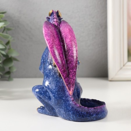 Souvenir Polystone Lac "Dragon with a Skull in a paw" 12x8x13.3 cm-2