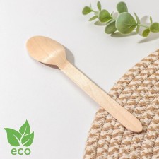 Spoon of wooden share, 16 cm, packing 50 pcs