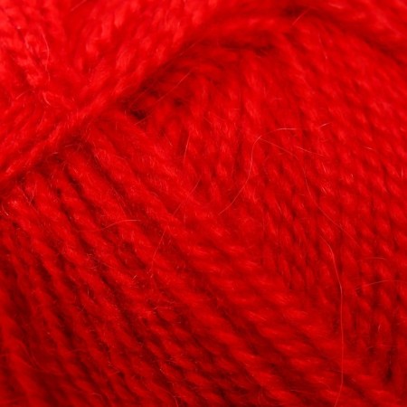 Yarn "magnificent" 30% Angora, 70% Acrylic volume 300m/100g (88 red poppy)-3