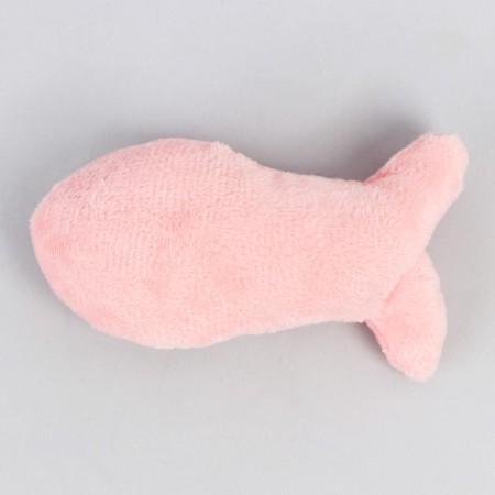 A cat's toy "fish" with a cat's mint, pink-2