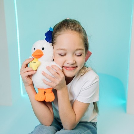 Soft toy "Goose Fedya with a star"-6