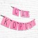 Girlyanda "With DR Karoch!" pink, length 108 cm