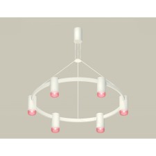 A set of suspended lamp with composite crystal Ambrella Light, Traditional Diy, XB9021201, GU5.3, white sand, pink