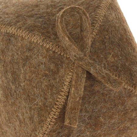 Cap for the bath gray, Russian felt, 100% "our" wool-2
