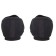 Jazovka fabric, with an elastic band, insole length 25.5 cm, black color