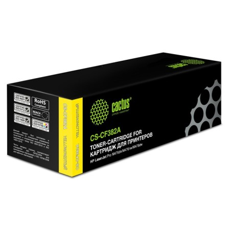 CACTUS CSTUS CS-CF382A CF382A, for HP LJ Pro M476DN/M476NW/M476DW, 2700 pages, yellow color-1