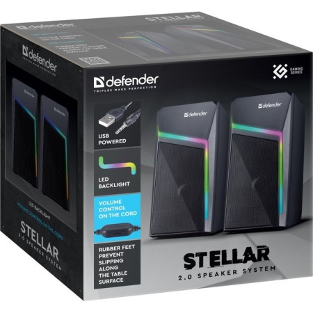 Acoustic system Defender Stellar 6W, backlight, power supply from USB-5