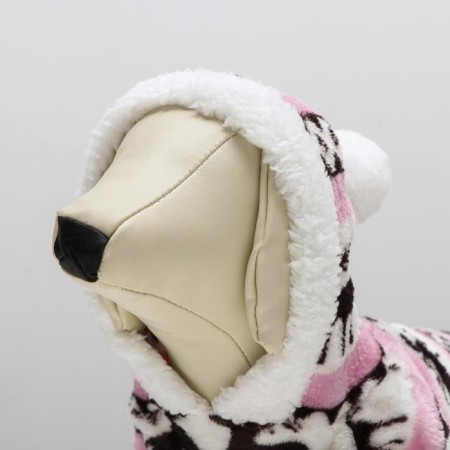 Kombinson "Deer" with a hood, size L (DS 35 cm, og 45 cm, Osh 35 cm), pink-5