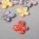 Decor for creativity Plastic "Butterfly with glitter" 2.2x2 cm mix