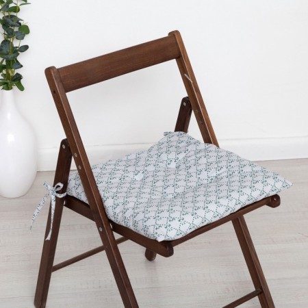 Pillow for chair bull Green 40x40cm, Rogozhka, 150 g/m2, Hollofiber