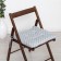 Pillow for chair bull Green 40x40cm, Rogozhka, 150 g/m2, Hollofiber