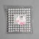 Pearls self -adhesive, d = 6 mm, 100 pcs on the sheet, white color