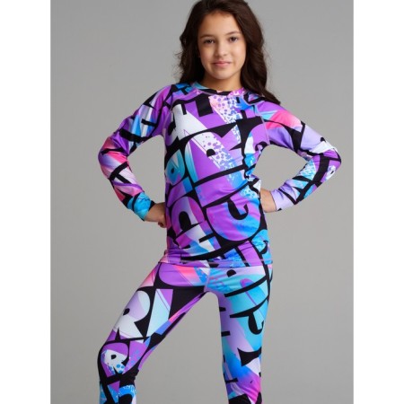 Thermal complex for girls: trousers, sweatshirt, height 164 cm-4