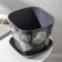 Pot with the pallet "Listopad", 3.7 l, the color is dark gray