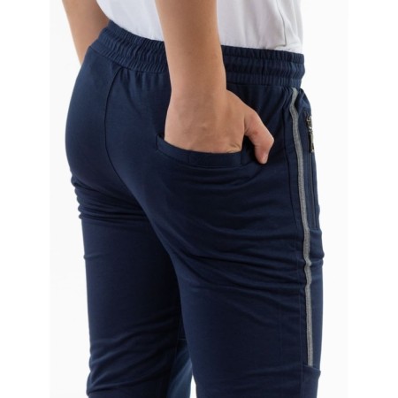 Sports pants for ISEE boys, height 122-128 cm, dark blue color-8