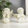 Polystone souvenir "Snowthrough angel in the dress" MIX 5x4.5x4.5 cm