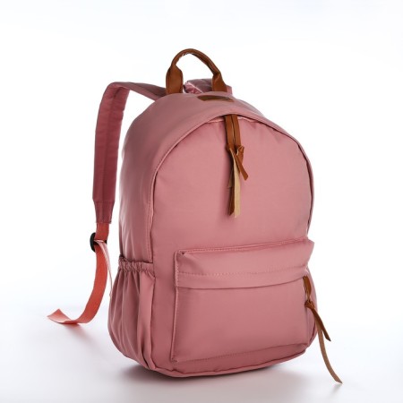 Young backpack from textiles on lightning, 4 pockets, pink color-2