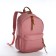 Young backpack from textiles on lightning, 4 pockets, pink color