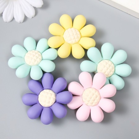 Busina for creativity Plastic "Sunflower" pastel matte mix 1.3x4x4 cm